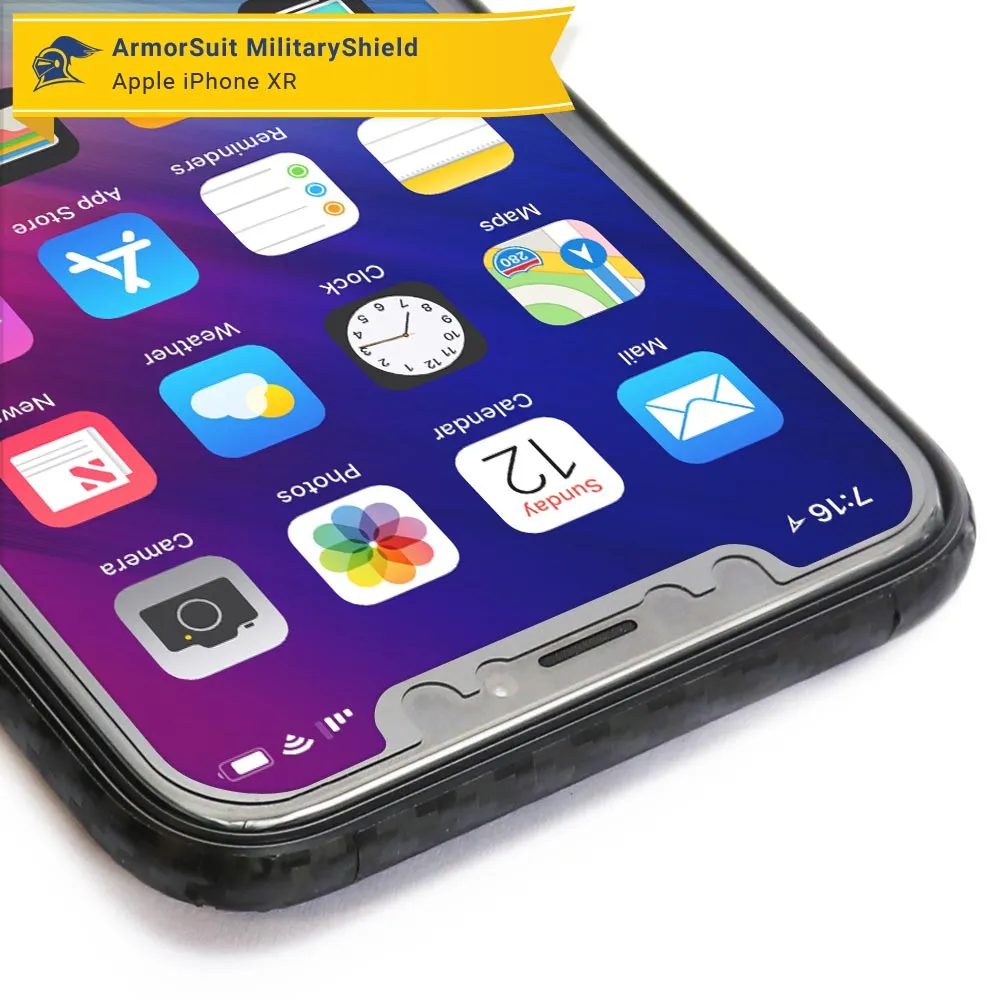 [2 Pack] Apple iPhone XR Screen Protector Matte Case Friendly