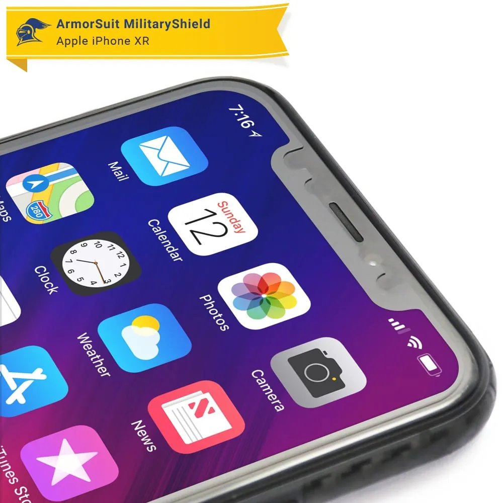 [2 Pack] Apple iPhone XR Screen Protector Matte Case Friendly
