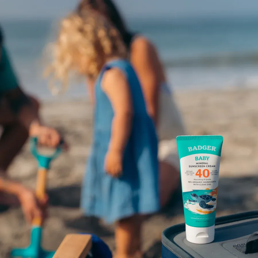 Badger Balm Baby Mineral Sunscreen Cream - Spf 40