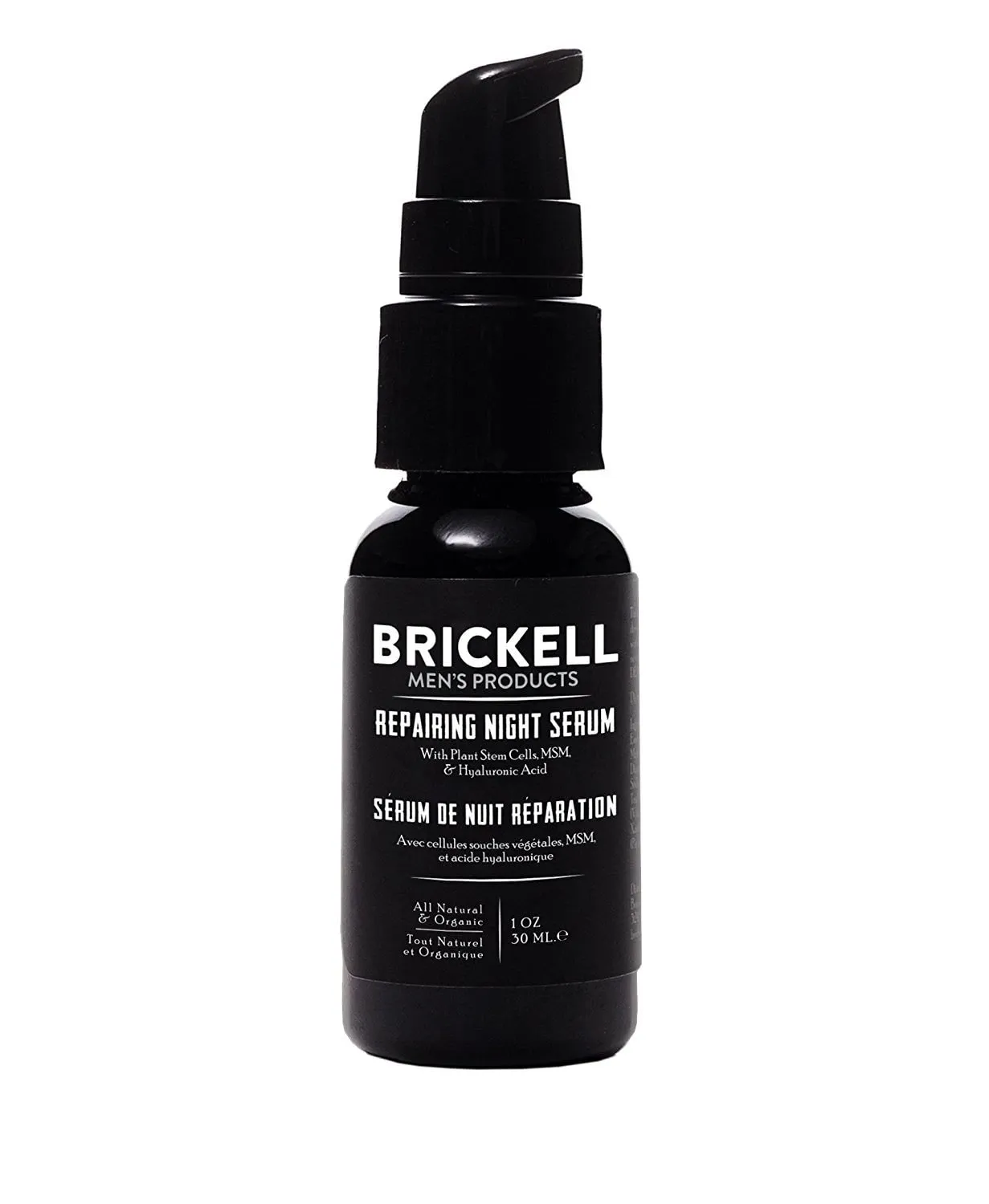 Brickell Men's Anti Aging Repairing Night face serum 30ml