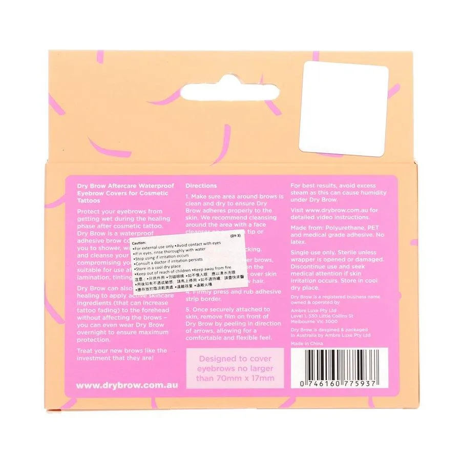 DRYBROW Aftercare Waterproof Eyebrow Covers for Cosmetic Tattoo