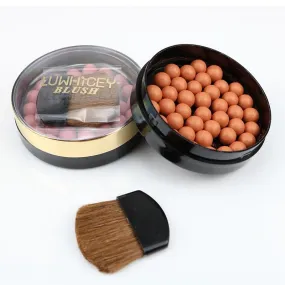 Matte Blusher Ball 3 In 1 Contour Powder 8 Colors Bronzer Contour Nude Light Soft Blush