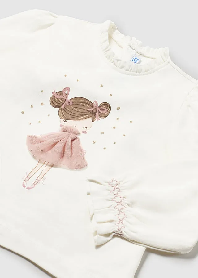 Mayoral 2048 080 - Blush Long Sleeve Top