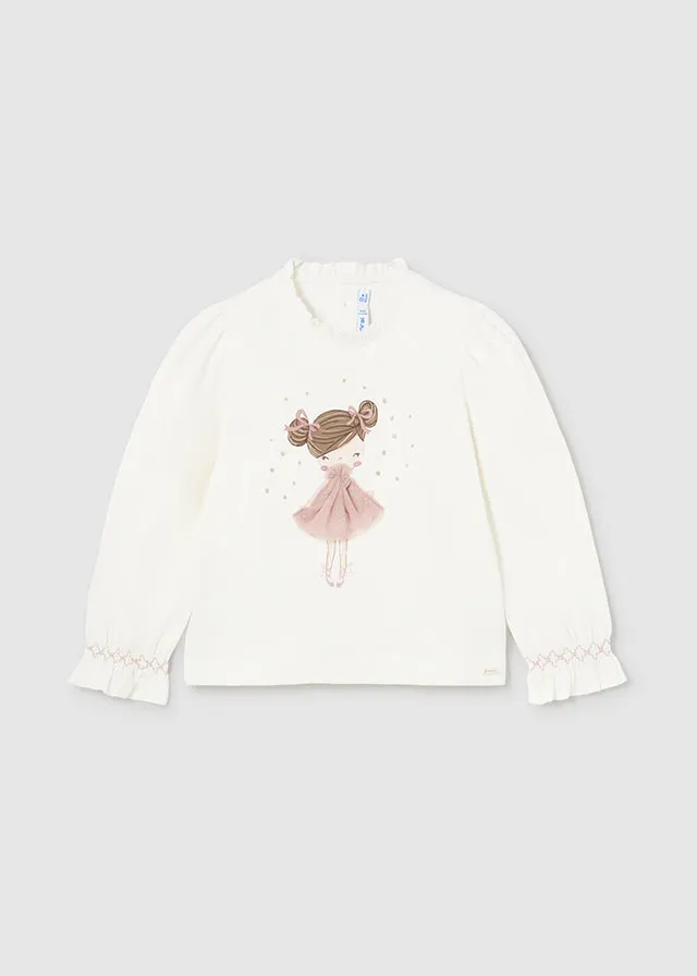 Mayoral 2048 080 - Blush Long Sleeve Top