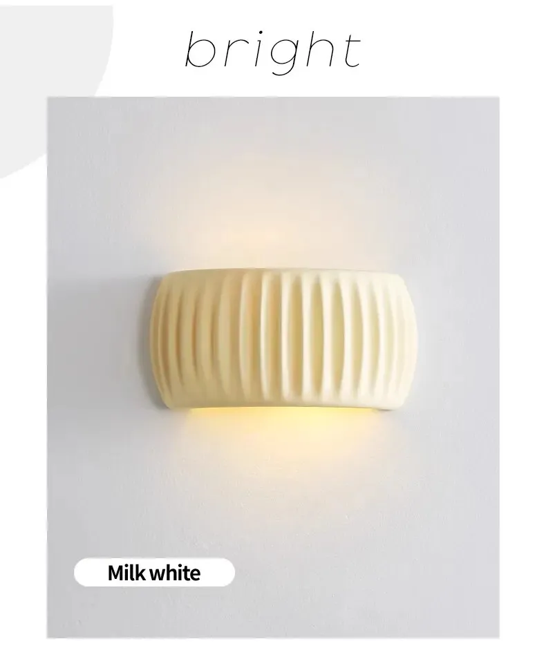 Nordic cream style minimalist modern background wall lamp