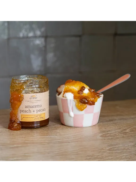 Preserves Amaretto Peach Pecan 9oz Ff0052