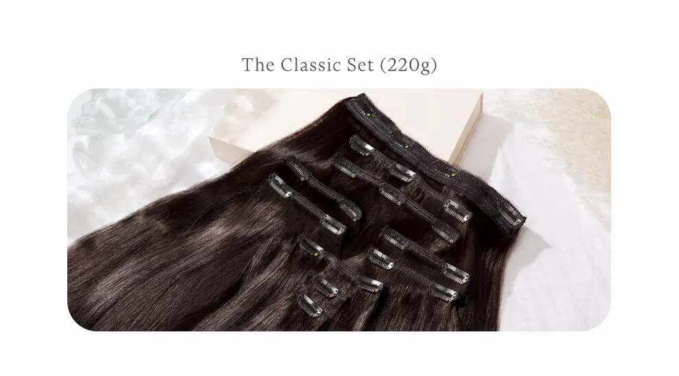 Rich Auburn, 20" Classic Clip-In Hair Extensions, M30/130 | 220g