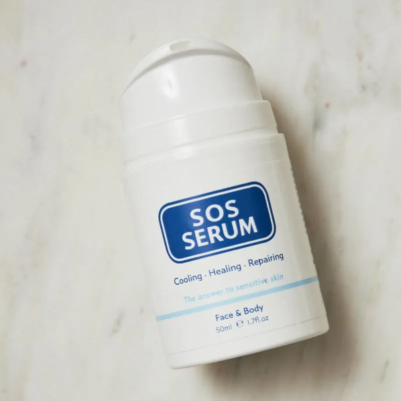 SOS Cooling & Hydrating Oil-Free Serum 50ml | Lightweight Hydrating Serum for Oily & Sensitive Skin | Aloe Vera, Cucumber & Vitamin E for Soothing, Moisturizing Skin